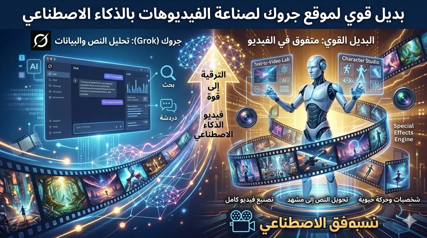 إنشاء فيديوهات بدلاً من جروك