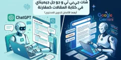 مقارنة عملية بين شات جي بي تي وجوجل جيميناي في كتابة المقالات: أيهما أفضل للمواقع العربية؟ (2026)